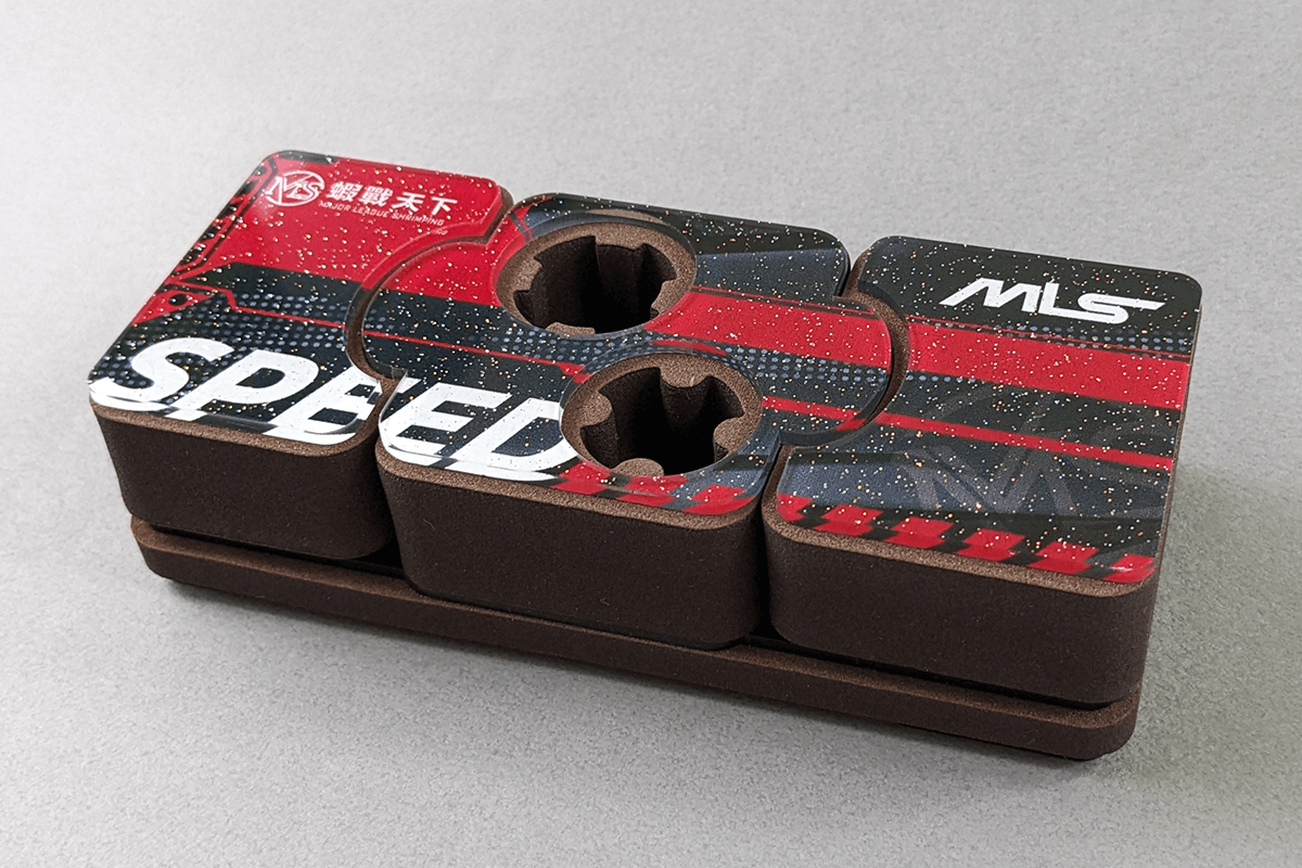 置竿架收納的樣子