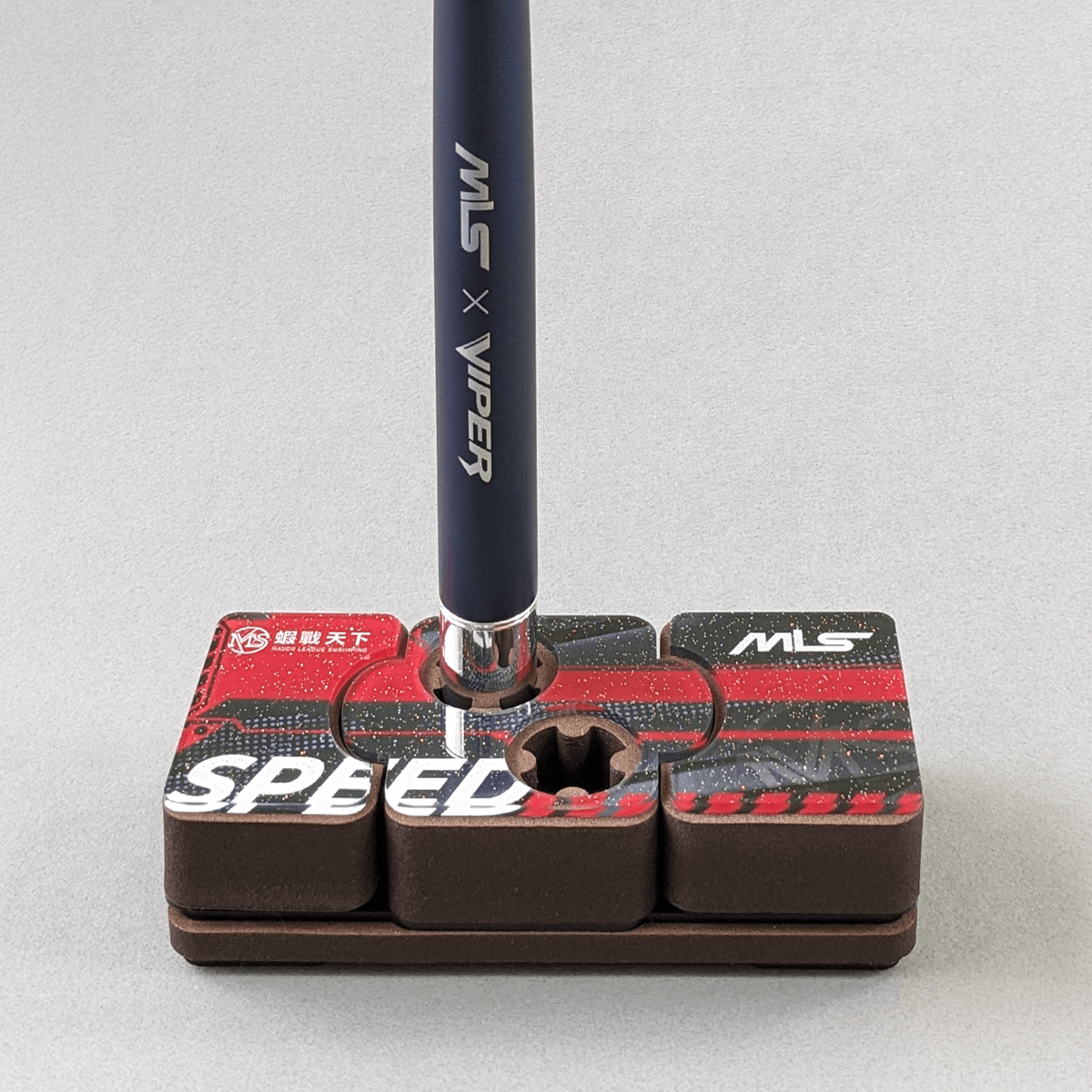 直插釣竿的樣子