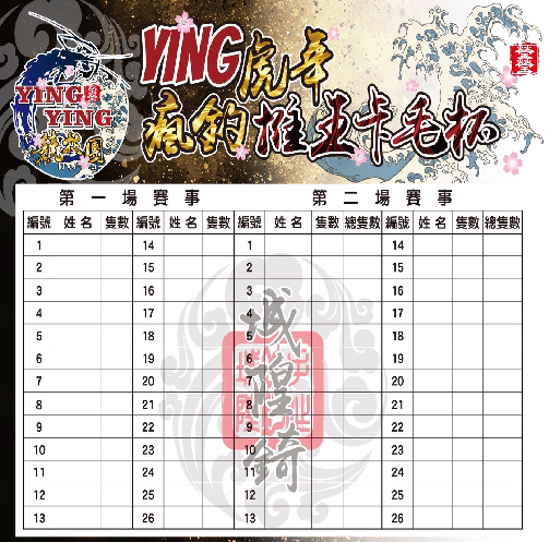 2022-Ying虎年瘋釣蝦推王卡毛賽持續進行中