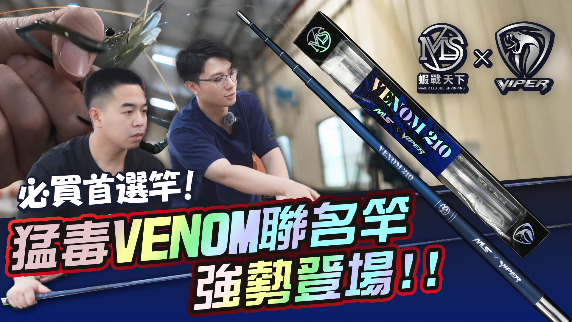 猛毒VENOM-聯名竿坐釣實測！【MLS蝦戰天下】