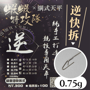 綱式逆快拆三角-0.75g